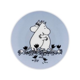Moomin by ARABIA Classic Mini Plate Plate, 4.1 inches (10.5 cm), Love Blue