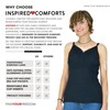 Inspired Comforts Mastectomy Camisole with Drain Pockets & Fasteners to