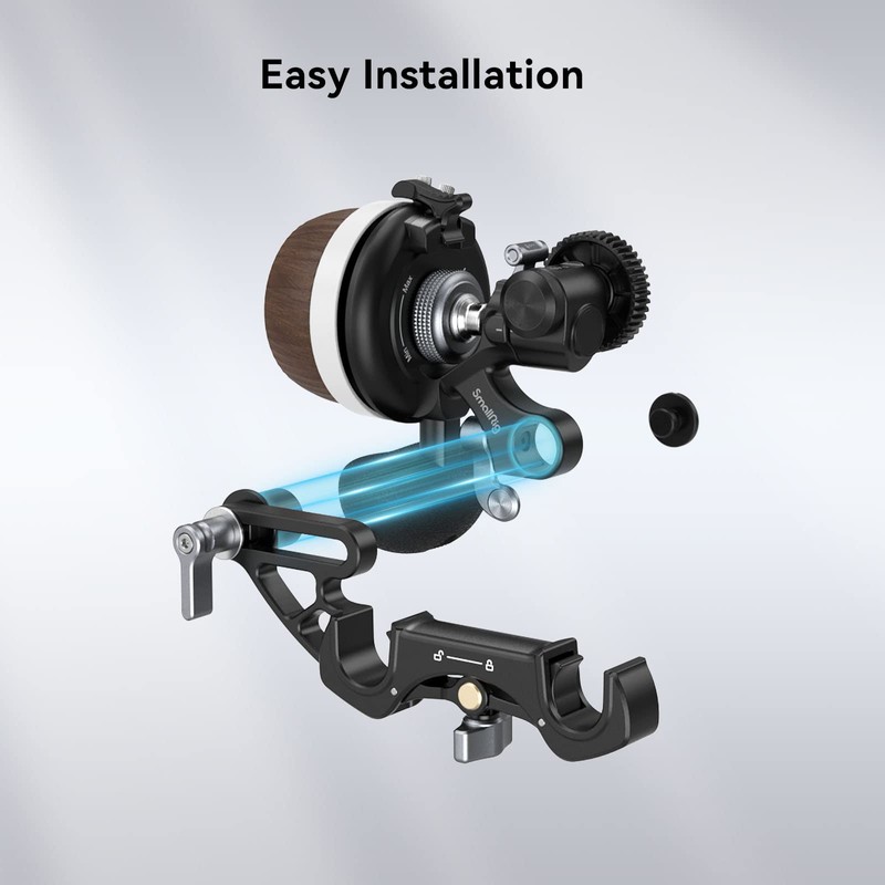 SMALLRIG 15mm Rod Clamp, Installed and Released from Upwards with