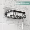 Oasiteege Adhesive Soap Bar Holder for Shower Wall, Self Draining