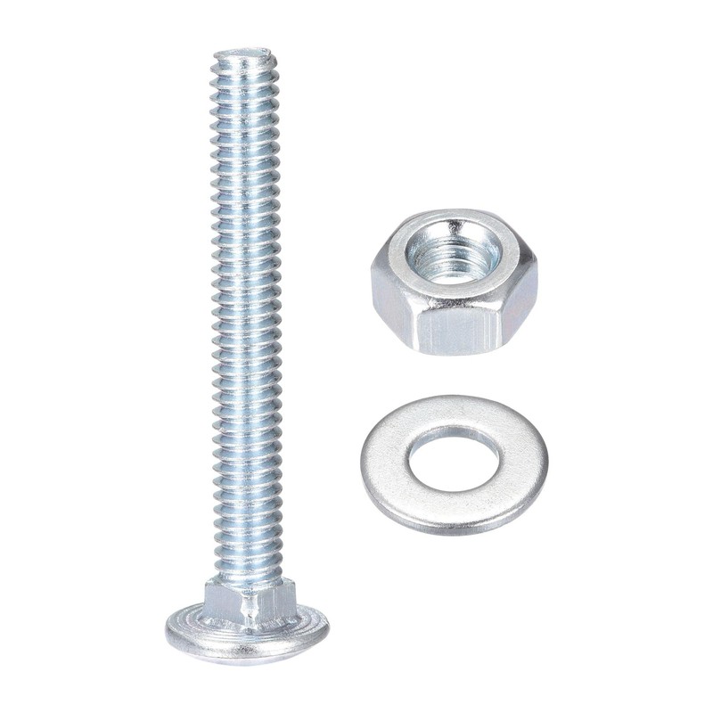 sourcing map 1/4-20 x 2" Square Neck Carriage Bolts with