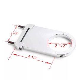 onestop-performance Universal 2" Swivel Base Floor Mount & 4 1/2" Chrome Steering Column Drop Combo