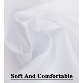 Scotamalone Men's Handkerchiefs 100% Soft Cotton White Hankie Hankerchieves