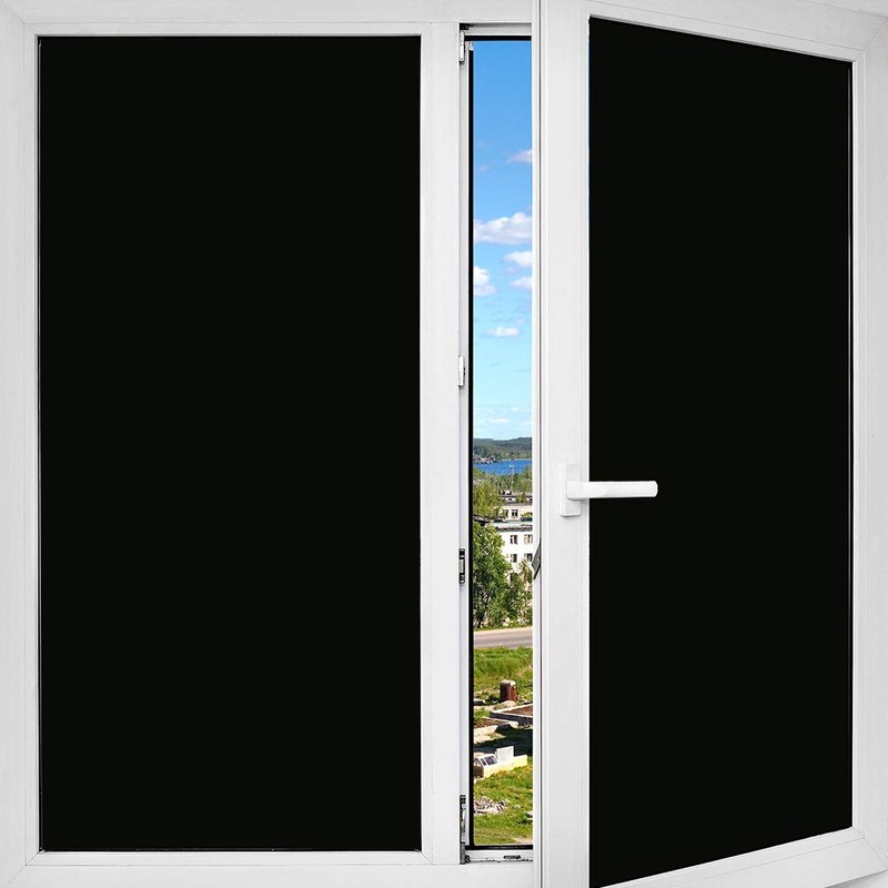 BDF 1BKOT Static Cling Blackout 100% Light Blocking Window Film-