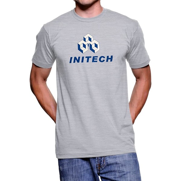 Office Space Initech Software Company Logo T-Shirt Gray