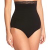 Body Wrap Women's Mid-Rise Panty Shapewear, Black, 2X
