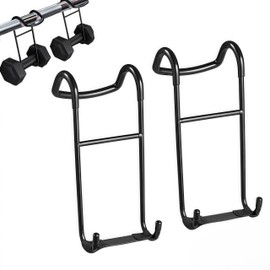 2 Pack Dumbbell Spotter Hooks, Heavy Powers Dumbbells Rack Attachments, 260 lbs Load Capacity Heavy Duty Dumbbell Hooks for Connecting And Hanging Dumbbells To Barbells