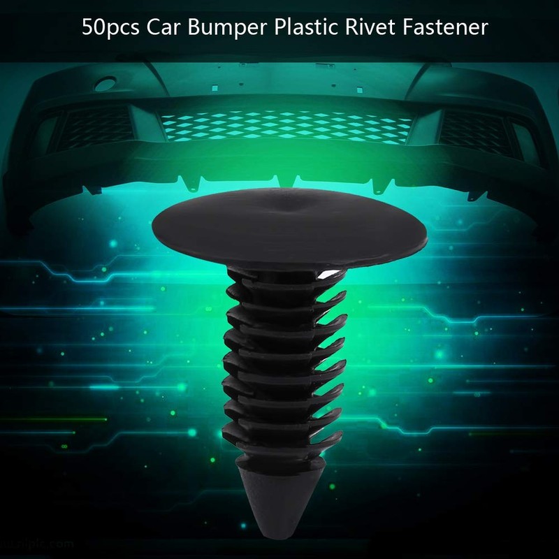 Sunicon Pack of 50 Car Mounting Clips, Universal, Bumper Trim,