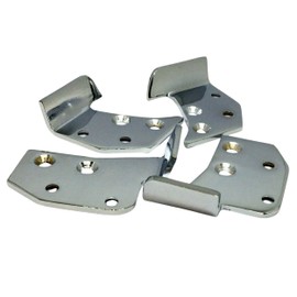 ACC Parts Chrome Door Capping Finishers Compatible with MG MGB Roadster (1962-80) Complete 4-Piece Set with End Brackets OEM AHH6422 AHH6425 AHH6422C | Classic Car Trim, Chrome Finisher Kit