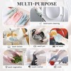 Donmnemb 3 Pairs Rubber Dishwashing Gloves for Household, Laundry Kitchen