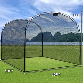 PGL Baseball Batting Cage,Heavy Duty Baseball Training Cage,Portable Batting Cage, Batting Cages for Backyard,13x10x8ft