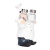 Chef Statue Salt Shakers Set Adorable Statue Vivid Details Resin