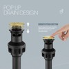YardMonet Gold Bathroom Faucet, Brushed Gold Bathroom Faucet with 2-Handle