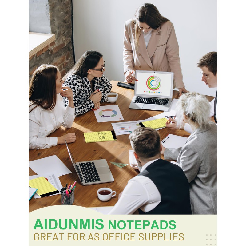 10 Pack A7 Small Notepads Refills 3x5 Yellow Pads of