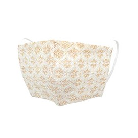 [Kimono Hitokitoki] spo8173-tkmb03 Summer Mask, Lace, Cute, Washable, 3D Mask, Fashionable, Cotton, Adult Breathable, Paracool, Paraffine, 2 White Beige, Small Flowers