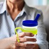 pegirra Control Flow Cup With Two Style Lids,Lightweight Clear Senior