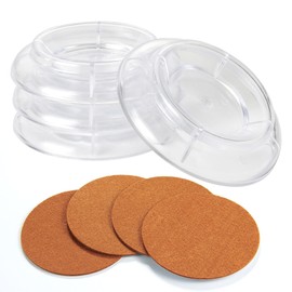 Piano Caster Cups, Piano Floor Protectors, Caster Cups for Piano Upright Piano Coasters Pads for Hardwood Floors, Clear Piano Casters Cups,Set of 4