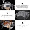 BBQ Grill Grill Warming Rack Stainless Steel Rack Folding Grill