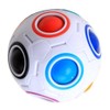 Cisixin Spherical Magic Speed Cube Rainbow Ball Puzzle Brain Teasers
