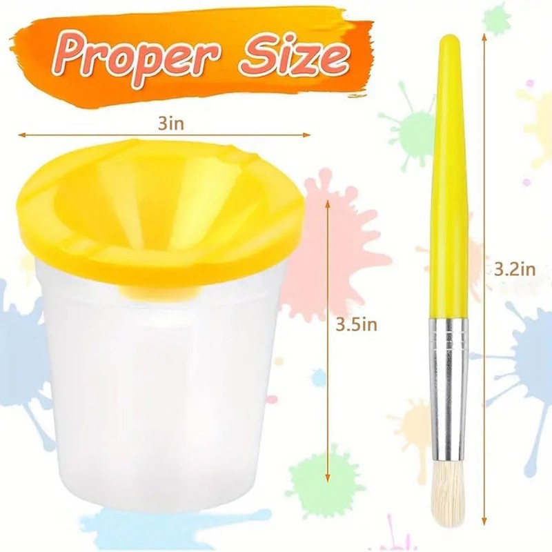 10 PCS Paint Cups, Spill Proof Paint Cups with Lids