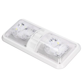 Luz Interior para Caravana, 600 LM, 48 LED, luz de Techo para Barco con Interruptor de 3 vías (Blanco cálido 6500 K)