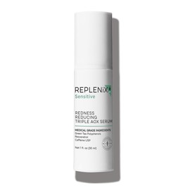 Replenix Redness Reducing Triple AOX Serum, Hydrating Medical-Grade Antioxidant Facial Treatment with Soothing Green Tea for Sensitive Skin (1 fl. oz)