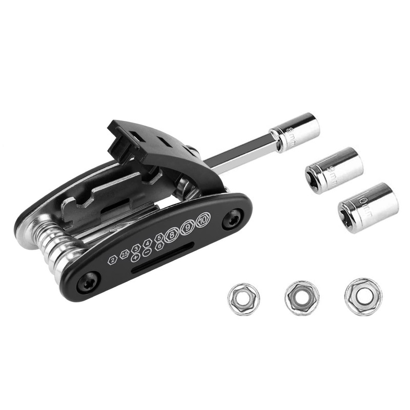 WOTOW 16-in-1 Multifunction Bicycle Repair Kit with Allen Keys and