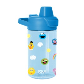 Simple Modern Sesame Street Kids Water Bottle Plastic BPA-Free Tritan Cup with Leak Proof Straw Lid | Reusable and Durable for Toddlers, Boys | Summit Collection | 12oz, Sesame Street Pals