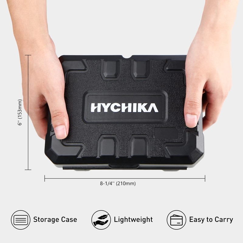 HYCHIKA Hole Saw Set with Case, 19 Pieces Hole Saw
