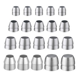 Alrhso 20 Pcs Round Axe Handle Wedge Iron Axe Wedge Hammer Handles Wedges Mauls Handle Wedges Kits for Axes Sledge (0.62/0.55/0.47/0.39/0.31 Inch)