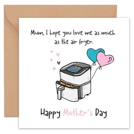 Mothers Day Card - Funny Mothers Day Cards for Mum - Mothers Day Card - Mothers Day Cards - From Daughter Son Both of Us Kids Wife Husband - Cute Sentimental Step Mum Mom Mam - 14cm