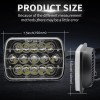 locknight Pair 5x7 7x6 LED Headlights Hi-Lo For Toyota Pickup