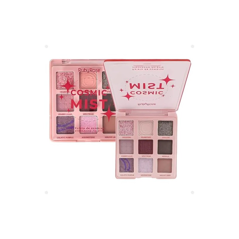 Ruby Rose Paleta de Sombras Cosmic Mist 9 Tonos Alta