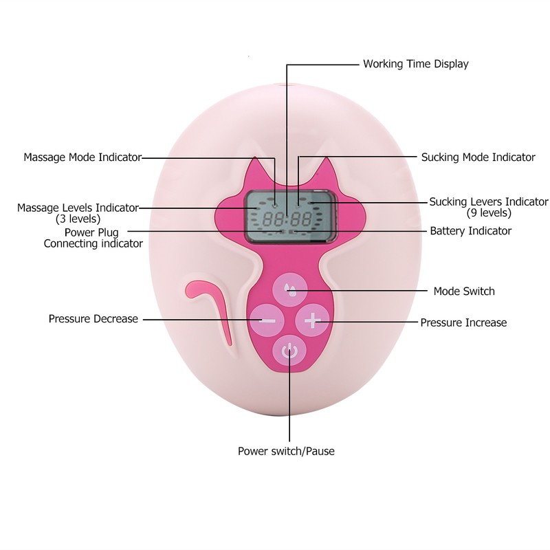 Single Electric Adjustable Suction Breast Pump Automatic Baby Breastfeeding Set