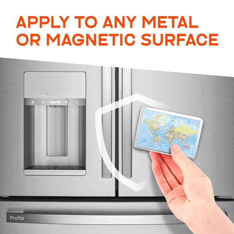 Classic Rectangle Magnet with Stand - World Map Globe Earth