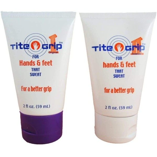 Tite Grip I and Tite Grip II for hands and feet that sweat