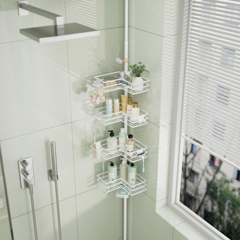 HapiRm Corner Shower Caddy Organizer - Shower Organizer Corner with