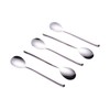 MIUPOO Miupoo Spoons,Stainless Steel Long handled soup spoons,Silver,10 Piece (8.7x1.6