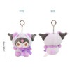 5Pcs Anime Figure Plush Toy Keychain Set Cute Stuffed Animal