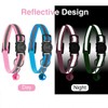 Cat Collar, Pack of 4 Reflective Cat Collars with Bell,