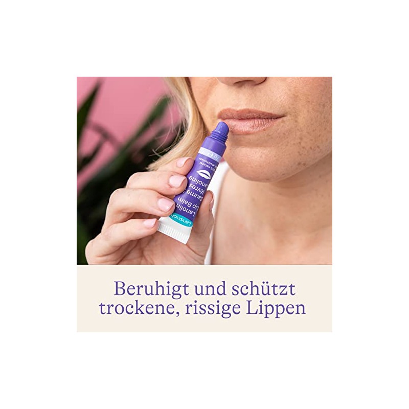 Lansinoh Lanolin Lip Balm - Soothes and Protects Dry &