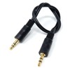 DRUT 30cm 3.5mm to 3.5mm Stereo Audio AUX Cable Gold