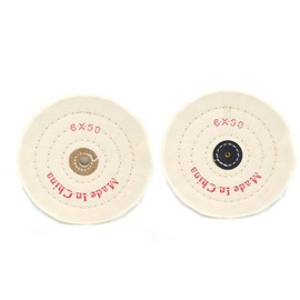 Wjelet 2Pcs 6 Inch Professional Buffing Polishing Wheels for Bench Grindes With 1/2" Arbor Hole