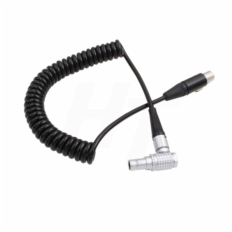 HangTon TVLogic Alphatron EVF Monitor Coiled Cable Right Angle 0B