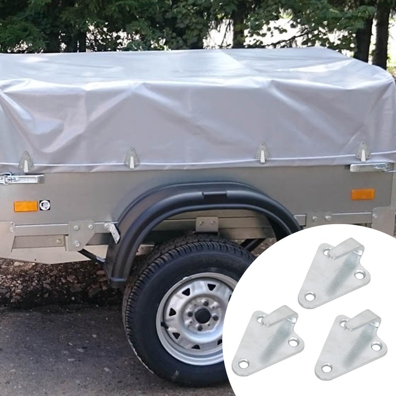 Naapesi 20PCS 3-Hole Tarpaulin Hooks, trailer hooks, Tarpaulin attachment, Net