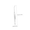 WOONEKY 1pc Silver Nail Tweezers Tool Multifunction Nail Art Sculpture