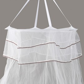 Pure White Princess Bed Canopy Mosquito Net Lace Girls canopy