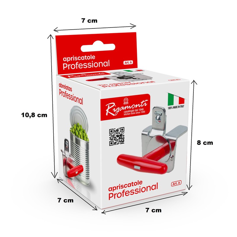 Rigamonti 6350 PROFESSIONELLER CHROM-DOSENÖFFNER, multicolor, Groß