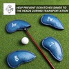 Golf Club Headcovers Iron Synthetic Leather Deluxe Value 12 Pack