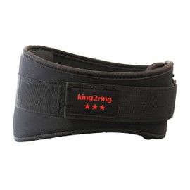 king2ring PK770 Weight Lifting Belt, Muscle Training, Power Belt, Lifting Belt, SML, 4 Sizes, Black, M